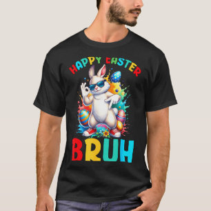 Camiseta Feliz páscoa mano 67 meninos crianças coelho ovos