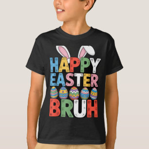 Camiseta Feliz páscoa mano piada de páscoa para família pri