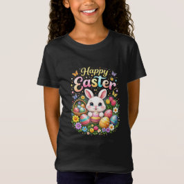 Camiseta Feliz Páscoa Pequeno Coelho