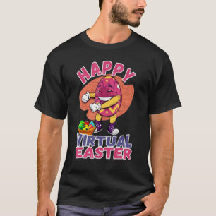 Camiseta Feliz Páscoa Virtual Floss Easter Ovos Garoto Tod