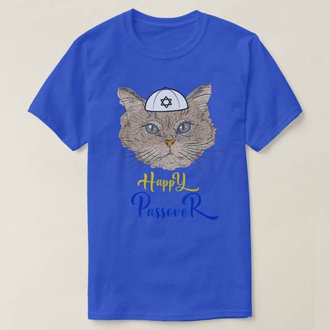 Camiseta Feliz Passagem Engraçada Gato Engraçado Seder Jude (Frente do Design)