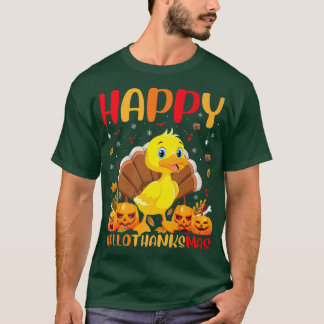 Camiseta Feliz Pássaro do Pato Engraçado OláObrigadoMas