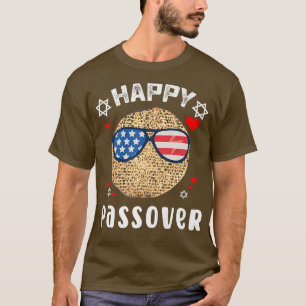 Camiseta Feliz Passover Comida Judaica Pesach Engraçado Mat