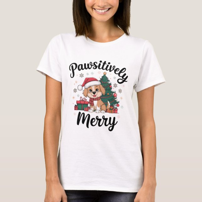 Camiseta Feliz pawsitiva (Frente)