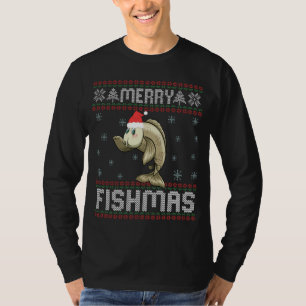 Camiseta Feliz Peixe doce doce doce de Natal engraçado