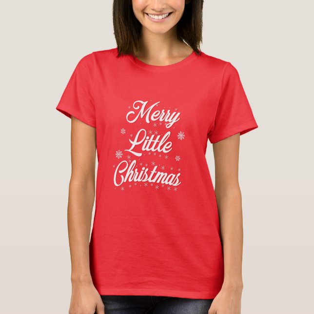 Camiseta Feliz pequeno Natal (Frente)