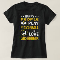 Feliz Pessoas Joga Pickleball e ama Dachshances: