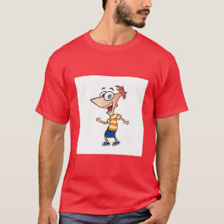 Camiseta Feliz Phineas engraçado
