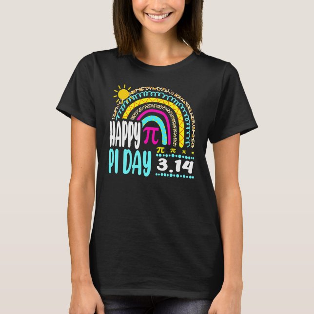 Camiseta Feliz Pi Day Matemático Professor de Matemática Ch (Frente)