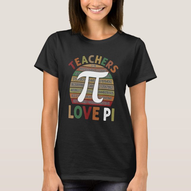 Camiseta Feliz Pi Day Matemático Professor de Matemática Pe (Frente)