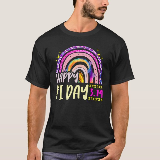 Camiseta Feliz Pi Day Mathemat 2023 Leopard Men Wome (Frente)