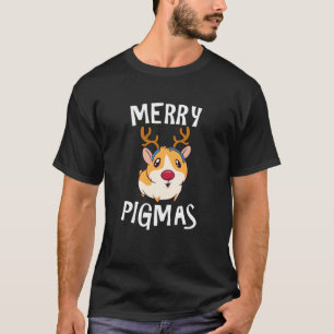 Camiseta Feliz Pigmas Engraçado Guiné Pig Xmas Pajama