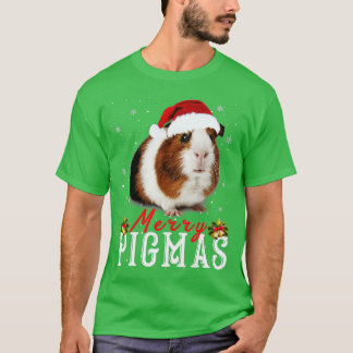 Camiseta Feliz Pigmas Rosto Máscara Engraçado Guiné Natal P