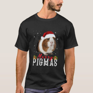 Camiseta Feliz Pigmas Rosto Máscara Engraçado Guiné Natal P