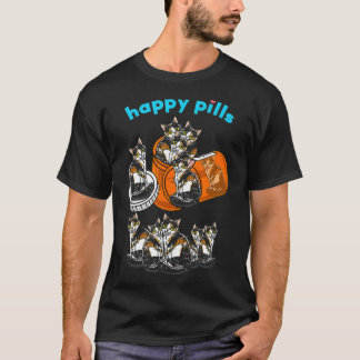Camiseta Feliz Pílula Calico Cute Tortoisesinferno Feliz Ga