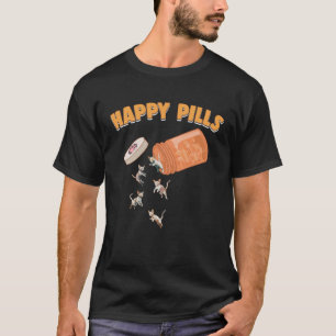 Camiseta Feliz Pílulas Devon Rex Cat Kitten Humor Felino