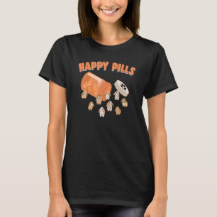 Camiseta Feliz Pílulas Holland Lop Bunny Engraçado Raça L