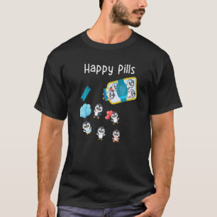 Camiseta Feliz Pílulas Pinguin Cute