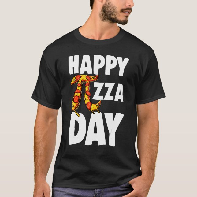 Camiseta Feliz Pizza Dia 3 14 Pi Mulheres Matemáticas Amor  (Frente)