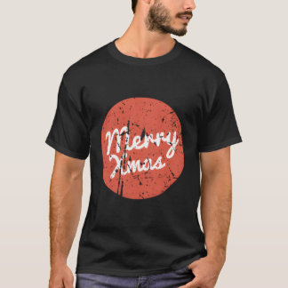 Camiseta Feliz Pocket Tee Holiday Oferece Xmas Para Chr