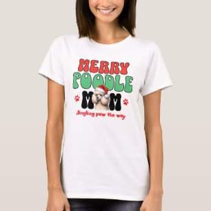 Camiseta Feliz Poodle Natal
