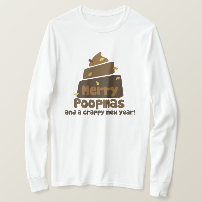 Camiseta Feliz Poopmas (Frente do Design)