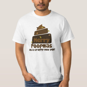 Camiseta Feliz Poopmas Engraçado piada de Natal