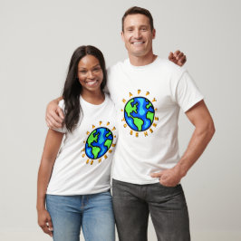 Camiseta Feliz por estar aqui na Terra