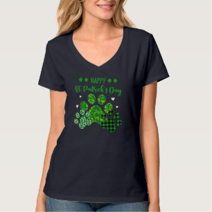 Camiseta Feliz Porcas de Cachorro Leopardo Imprime Propriet