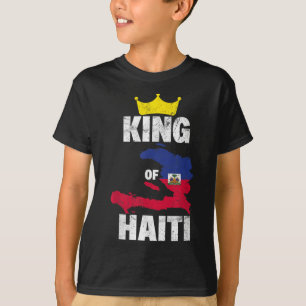 Camiseta Feliz Prêmio de Bandeira do Haiti Ame Haiti Fl