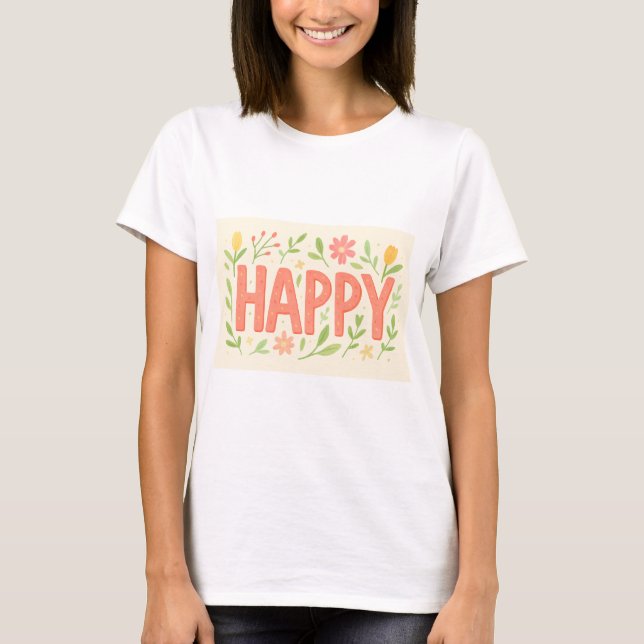 Camiseta Feliz Primavera (Frente)
