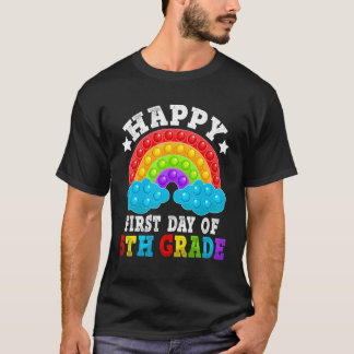 Camiseta Feliz Primeiro Dia Da Classe 5 De Volta À Escola