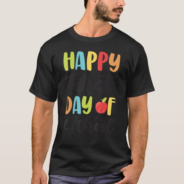 Camiseta Feliz Primeiro Dia Da Escola 2 (Frente)