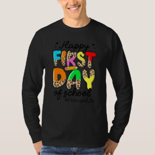 Camiseta Feliz Primeiro Dia Da Vida Principal De Volta À Es