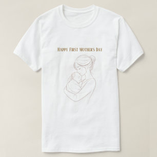 Camiseta Feliz primeiro dia das mães 2026