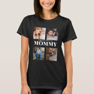 camiseta feliz primeiro dia das mães colagem de fo