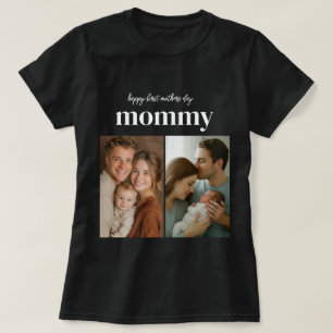 camiseta feliz primeiro dia das mães colagem de fo