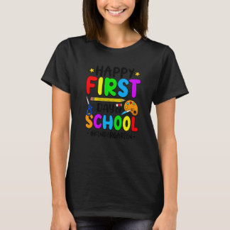 Camiseta Feliz Primeiro Dia De Aula Equipe De Jardim De Inf