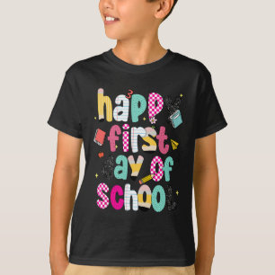 Camiseta Feliz Primeiro Dia De Aula Esnobe