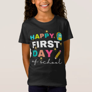 Camiseta Feliz Primeiro Dia de Aula, Professor Esc