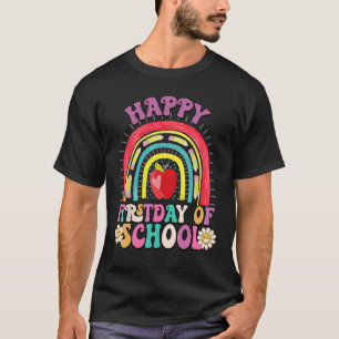 Camiseta Feliz Primeiro Dia De Boas-Vindas À Escola
