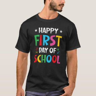 Camiseta Feliz Primeiro Dia de Boas-vindas à Escola S