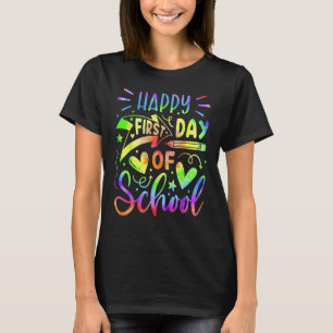 Camiseta Feliz Primeiro Dia de Boas-vindas à Escola T
