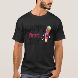 Camiseta Feliz Primeiro Dia De Boas-Vindas De Volta Ao Carr