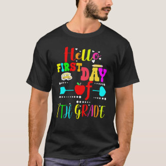 Camiseta Feliz Primeiro Dia de Crianças da 7ª Série Profess