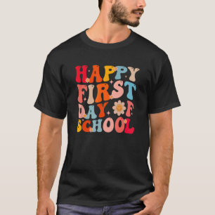 Camiseta Feliz Primeiro Dia De Ensino Da Faculdade De Bacan
