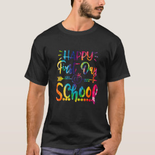 Camiseta Feliz Primeiro Dia De Estudantes De Cortinas E Chá