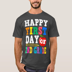 Camiseta Feliz Primeiro Dia De Estudantes Do segundo