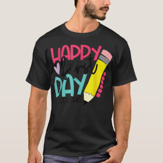 Camiseta Feliz Primeiro Dia de Estudantes e Professores Gi