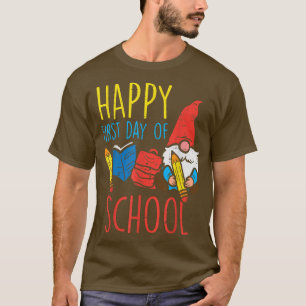 Camiseta Feliz Primeiro Dia De Gnomo Da Escola Que Volta À